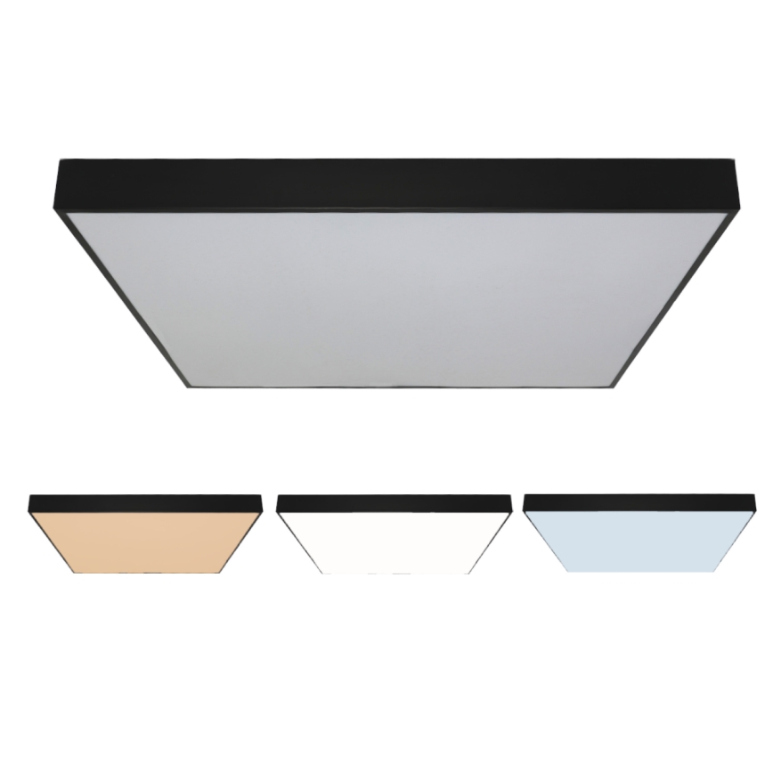 Φωτιστικό οροφής LED, 480W, 230V, 3000/4000/6500K, 120x120 cm, μαύρο