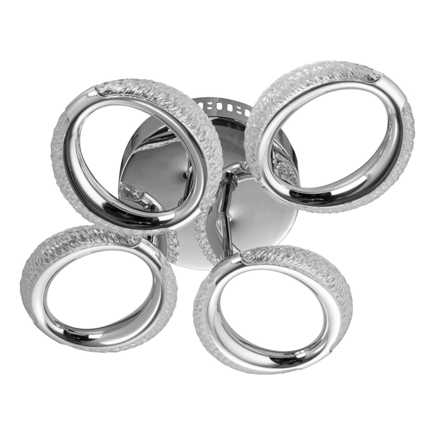 Φωτιστικό οροφής LED 4xLED/14W/230V 3000-5000K 37x43 cm γυαλιστερό χρώμιο