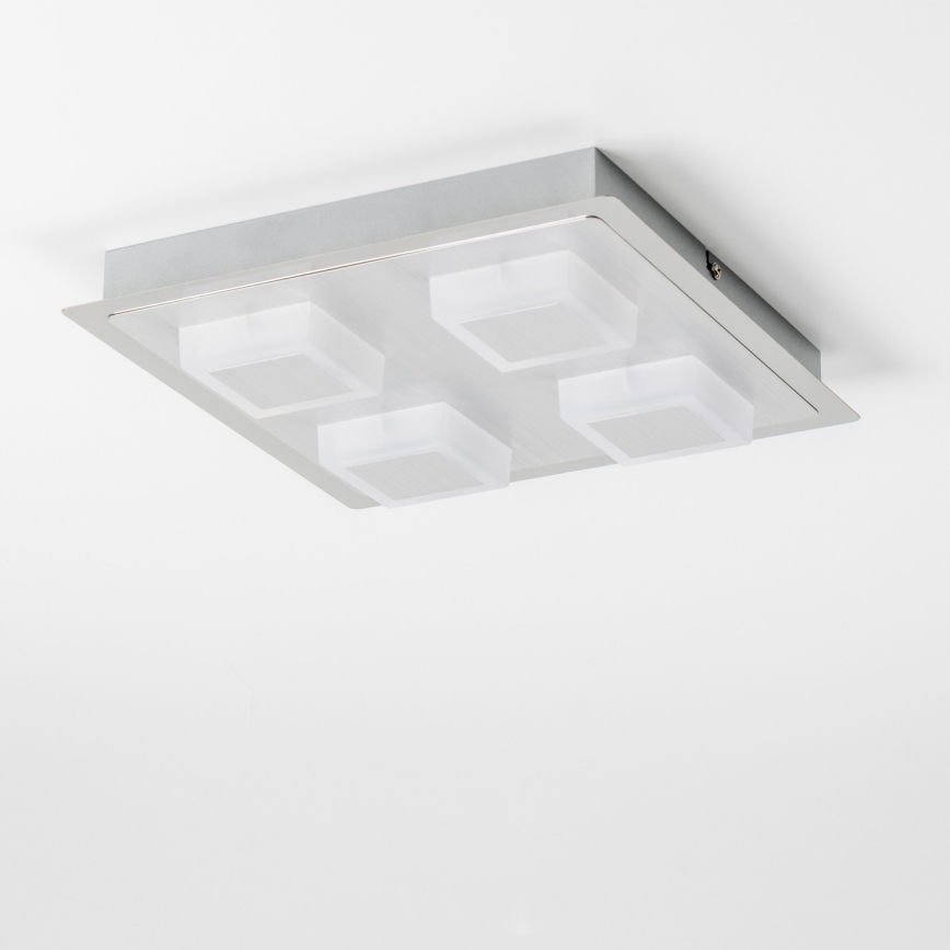 Φωτιστικό οροφής LED 4xLED/5W/230V 3000K 28x28 cm ματ χρώμιο
