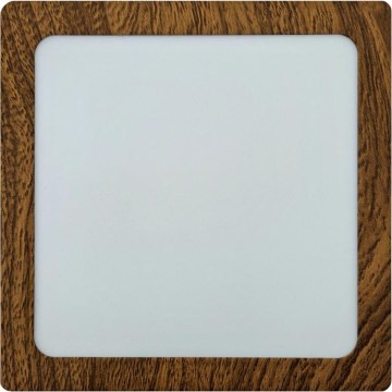 Φωτιστικό οροφής LED BLOCK LED/12W/230V 4200K 16,3x16,3 cm καφέ