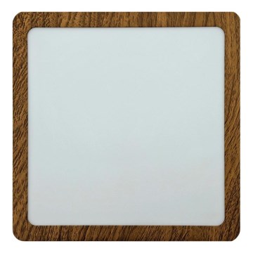 Φωτιστικό οροφής LED BLOCK LED/18W/230V 4200K 22x22 cm καφέ