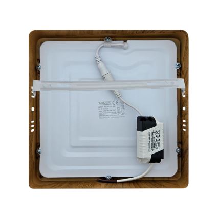 Φωτιστικό οροφής LED BLOCK LED/18W/230V 4200K 22x22 cm καφέ