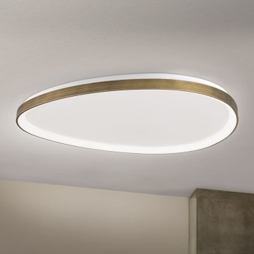 Φωτιστικό οροφής LED CHARLIE LED/72W/230V διάμετρος 80 cm χρυσό