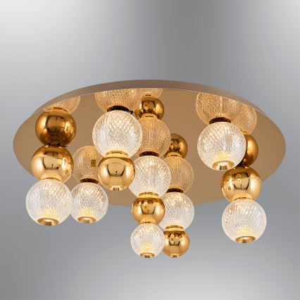 Φωτιστικό οροφής LED CREMONA LED/37W/230V 3000K χρυσό