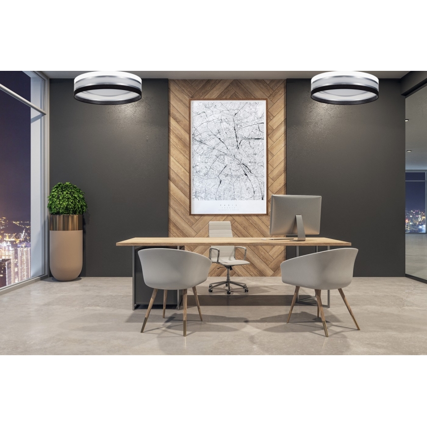 Φωτιστικό οροφής LED Dimmable SMART CORAL LED/24W/230V μαύρο/λευκό + τηλεχειριστήριο