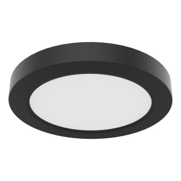 Φωτιστικό οροφής LED EVORA, 6W, 230V, 3000/4000/6000K, Ø 14 εκ., μαύρο
