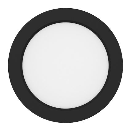 Φωτιστικό οροφής LED EVORA, 6W, 230V, 3000/4000/6000K, Ø 14 εκ., μαύρο