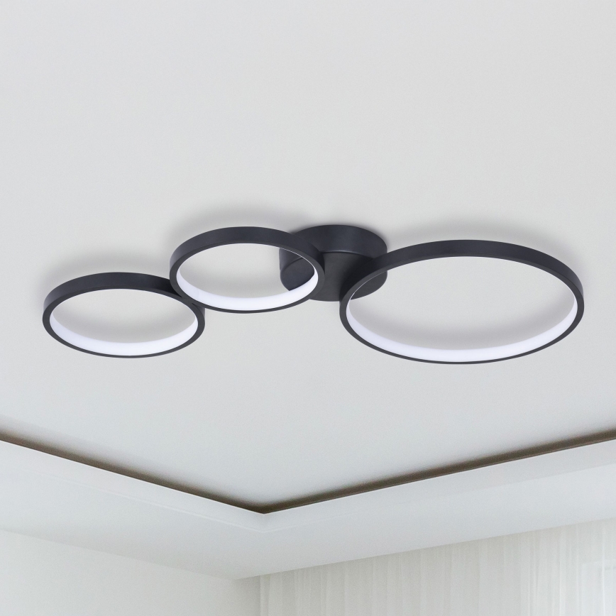 Φωτιστικό οροφής LED FLAMENCO LED/33W/230V 4000K μαύρο