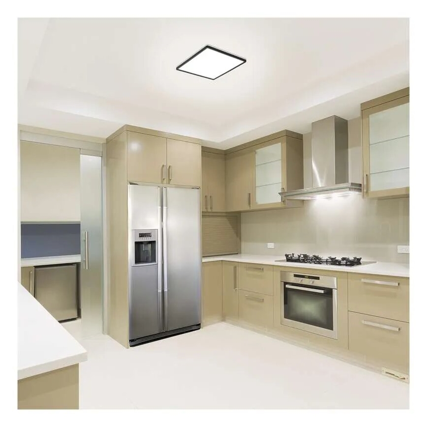 Φωτιστικό οροφής LED FLORI LED/18W/230V 4000K μαύρο 29x29 cm