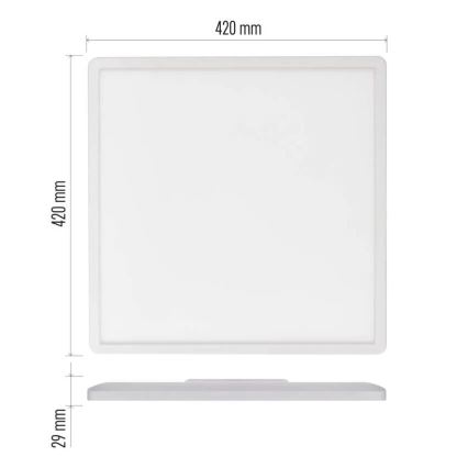 Φωτιστικό οροφής LED FLORI LED/22W/230V 4000K λευκό 42x42 cm