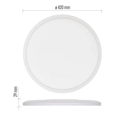 Φωτιστικό οροφής LED FLORI LED/22W/230V 4000K λευκό διάμετρος 42 cm