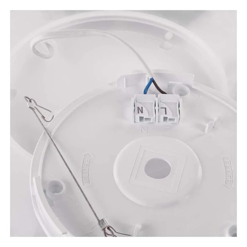 Φωτιστικό οροφής LED FLORI LED/22W/230V 4000K μαύρο 42x42 cm