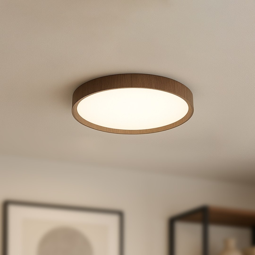 Φωτιστικό οροφής LED FOREST LED/24W/230V Ø39 cm καφέ