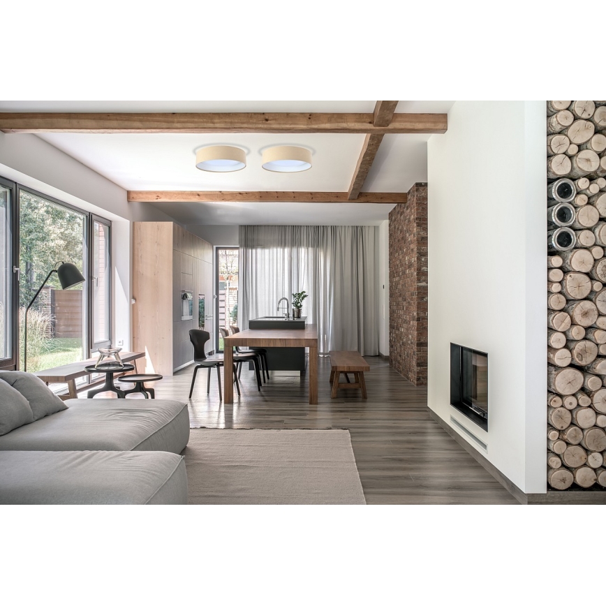 LED φωτιστικό οροφής GALAXY LED/24W/230V Ø 44 εκ. μπεζ/λευκό