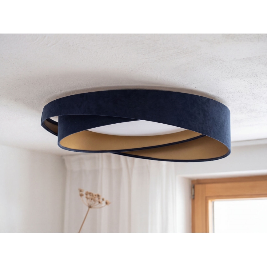 Φωτιστικό οροφής LED GALAXY MODERN LED/24W/230V διάμ. 55 cm μπλε/χρυσό