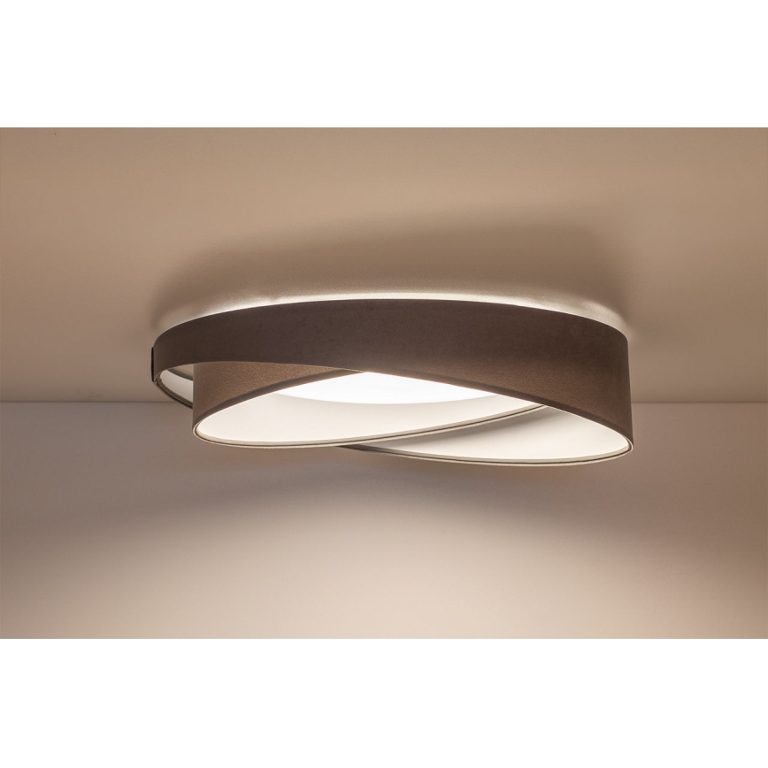 Φωτιστικό οροφής LED GALAXY MODERN LED/24W/230V διάμ. 55 εκ. γκρι/λευκό