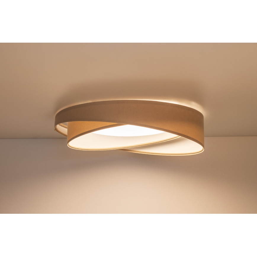 Φωτιστικό οροφής LED GALAXY MODERN LED/24W/230V, διάμ. 55 εκ., μπεζ/λευκό
