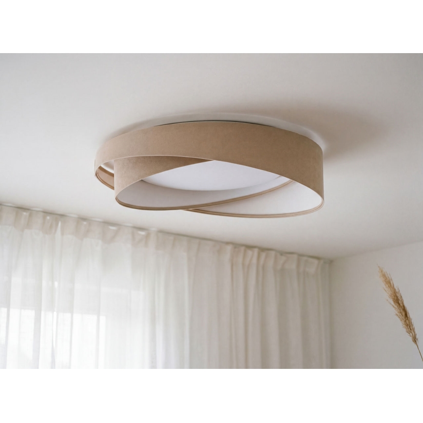 Φωτιστικό οροφής LED GALAXY MODERN LED/24W/230V, διάμ. 55 εκ., μπεζ/λευκό