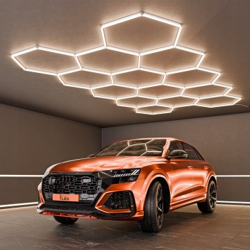 Φωτιστικό οροφής LED HEXAGON 570W/85-265V 4000K 522x298 cm CRI 90 IP44 λευκό