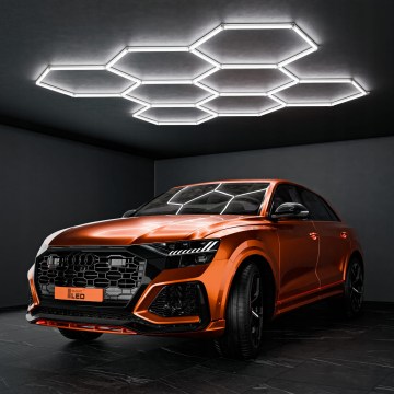 Φωτιστικό οροφής LED HEXAGON LED/350W/85-265V 6500K 313x298 cm CRI 90 IP44 λευκό