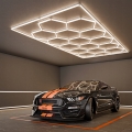 Φωτιστικό οροφής LED HEXAGON LED/696W/85-265V 4000K 484x243 cm CRI 90 IP44 λευκό