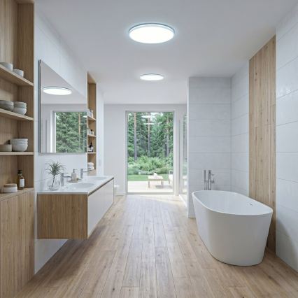 Φωτιστικό οροφής LED HUGO LED/16/24/32W/230V 3000/4000/6500K διάμ. 37 cm IP54 λευκό