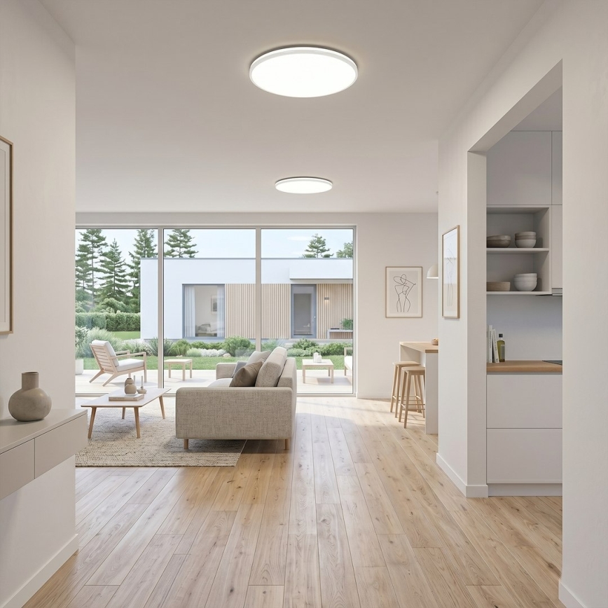 Φωτιστικό οροφής LED HUGO LED/16/24/32W/230V 3000/4000/6500K διάμ. 37 cm IP54 λευκό