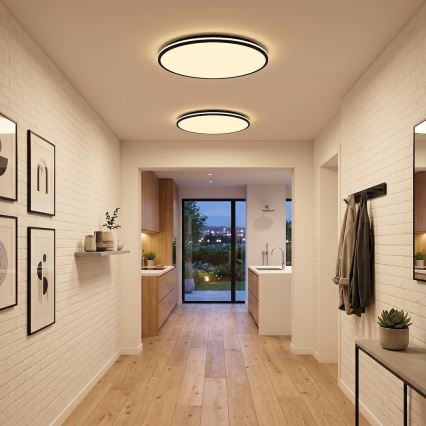 LED φωτιστικό οροφής HUGO LED/21/32/42W/230V 3000/4000/6500K Ø45 cm IP54 μαύρο