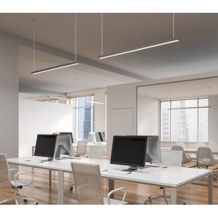LED φωτιστικό οροφής επιφανειακό/κρεμαστό KOLINE LED/40W/230V 3000/4000/6500K 120 cm λευκό