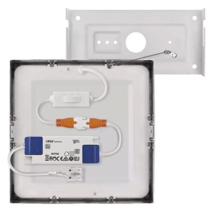 Φωτιστικό οροφής LED NEXXO LED/12,5W/230V 3000/3500/4000K 17x17 cm γυαλιστερό χρώμιο