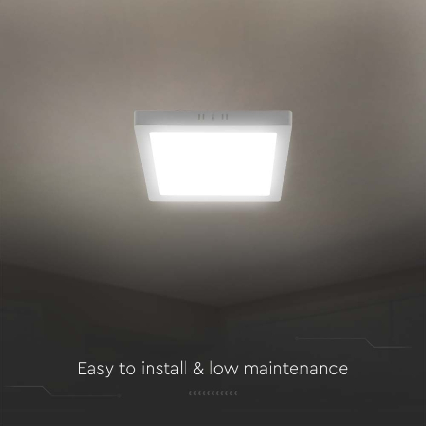 Φωτιστικό οροφής LED LED/18W/230V 3000K 21,4x21,4 cm λευκό