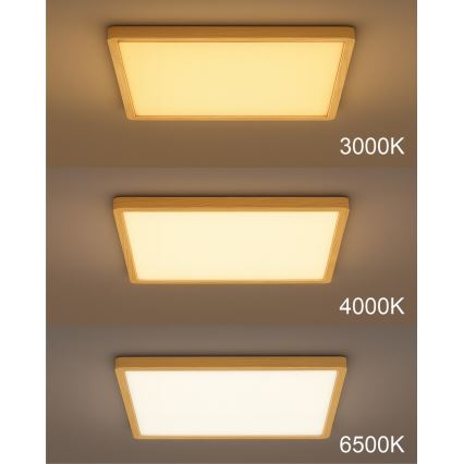 Φωτιστικό οροφής LED LED/24W/230V 3000/4000/6500K 30x30 cm μπεζ