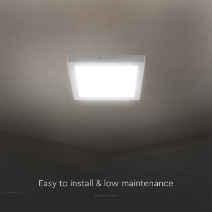 Φωτιστικό οροφής LED LED/24W/230V 3000K 28,7x28,7 cm λευκό