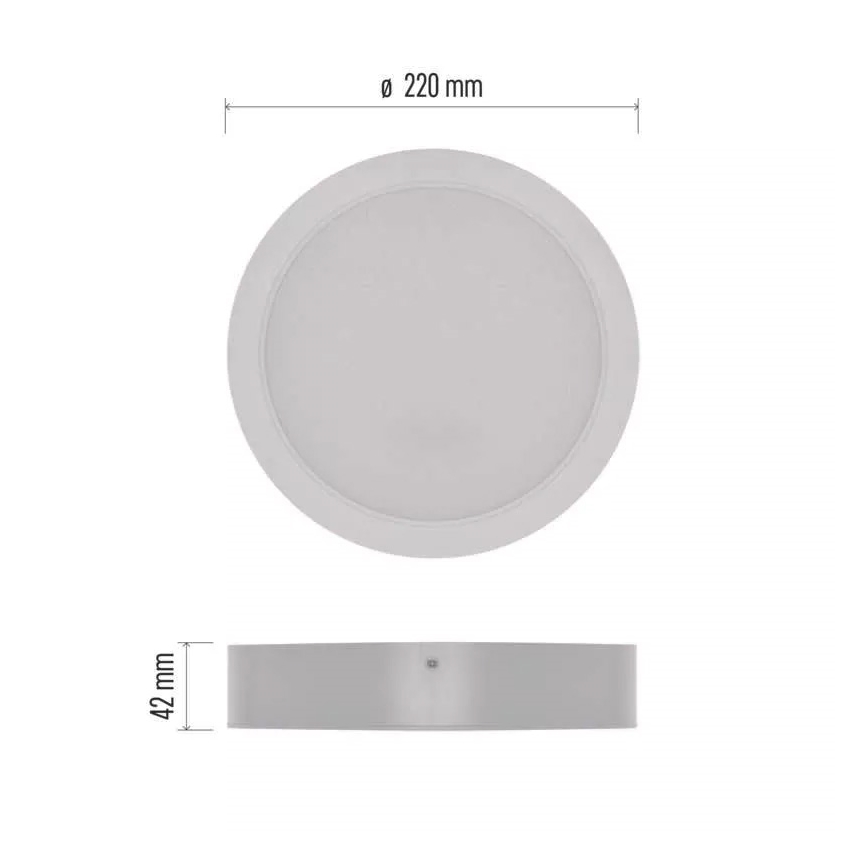Φωτιστικό οροφής LED LED/24W/230V διάμετρος 22 cm λευκό