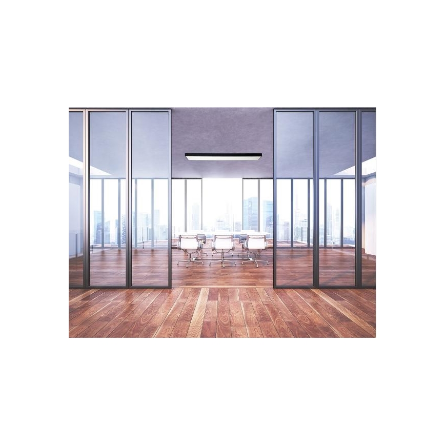 Φωτιστικό οροφής LED LED/32W/230V 4000K 120x13 cm μαύρο