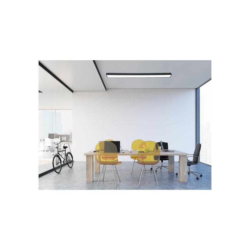 Φωτιστικό οροφής LED LED/32W/230V 4000K 120x7 cm μαύρο