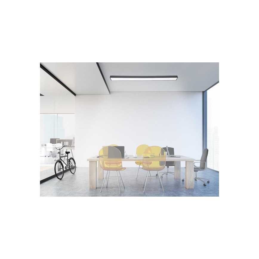 Φωτιστικό οροφής LED LED/32W/230V 4000K 120x7 cm μαύρο