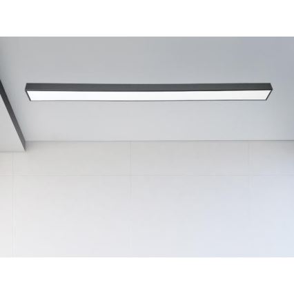 Φωτιστικό οροφής LED LED/32W/230V 4000K 120x7 cm μαύρο