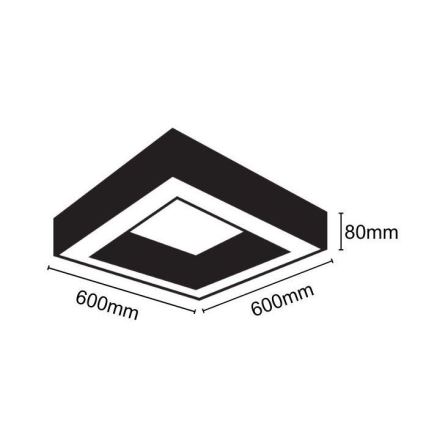 Φωτιστικό οροφής LED LED/40W/230V 4000K 60x60 cm