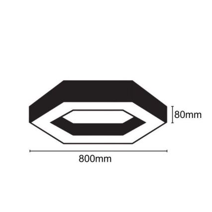 Φωτιστικό οροφής LED LED/40W/230V 4000K διάμετρος 80 cm