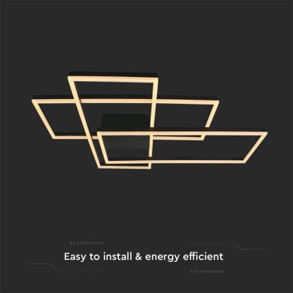 Φωτιστικό οροφής LED LED/47W/230V 3000K μαύρο