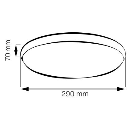 Φωτιστικό οροφής LED LIBRA/15W/230V 4000K Ø 29 cm γυαλιστερό χρώμιο