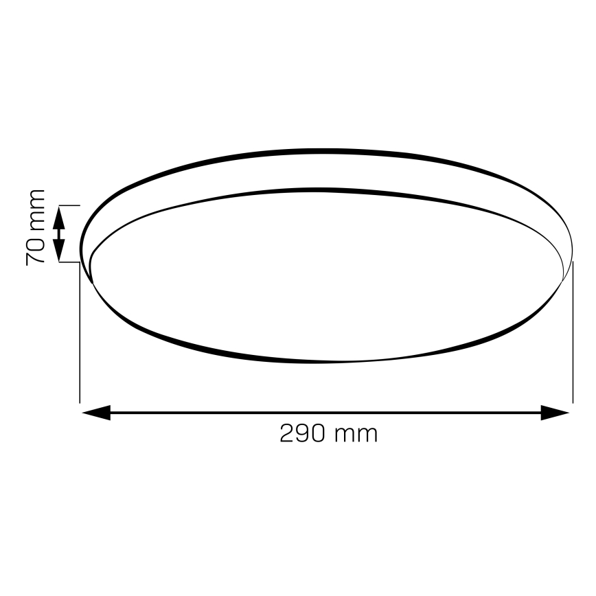 Φωτιστικό οροφής LED LIBRA LED/15W/230V 4000K Ø 29 cm χρυσό