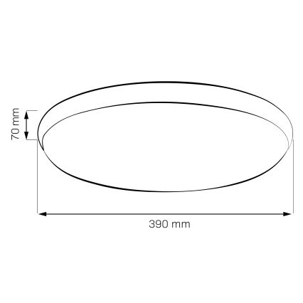 Φωτιστικό οροφής LED LIBRA LED/24W/230V 4000K, διάμ. 39 cm, γυαλιστερό χρώμιο