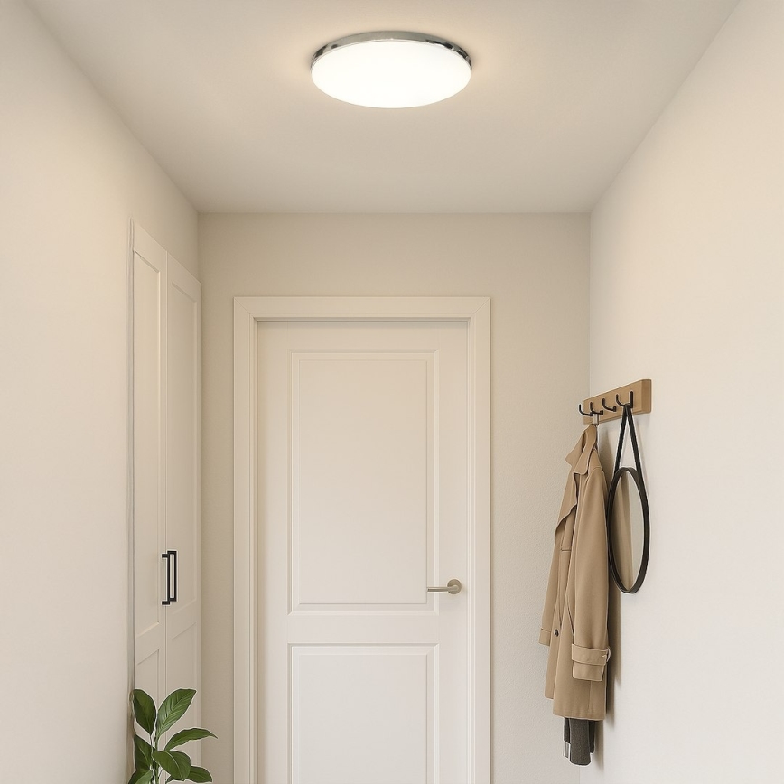 Φωτιστικό οροφής LED MAYA LED/36W/230V, διάμετρος 50 εκ., γυαλισμένο χρώμιο