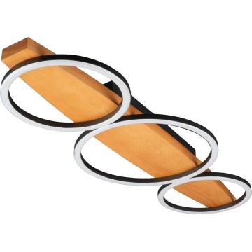 Φωτιστικό οροφής LED MELISA, 28W/230V, 26,5x70 cm, πεύκο