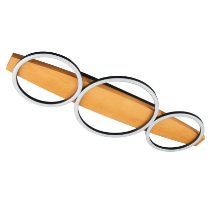 Φωτιστικό οροφής LED MELISA, 28W/230V, 26,5x70 cm, πεύκο