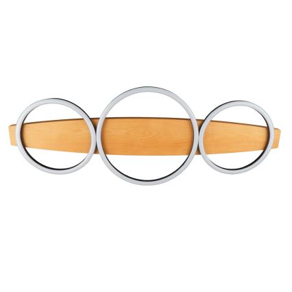 Φωτιστικό οροφής LED MELISA, 28W/230V, 26,5x70 cm, πεύκο