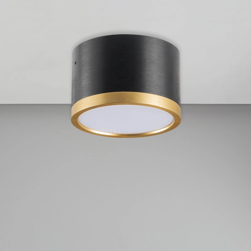 Φωτιστικό οροφής LED MIRELLA 1xGX53/6W/230V μαύρο/χρυσό