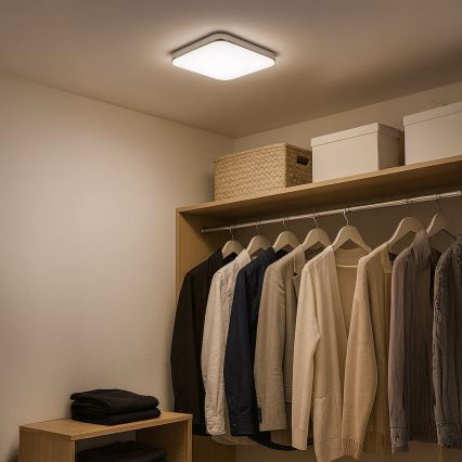 Φωτιστικό οροφής LED NEMO LED/11W/230V 26x26 cm γυαλιστερό χρώμιο